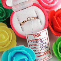 Золото 585 пробы, вес 1,34гр. Вставка: 1Бр- Кр-57, 0,06ct 3/5 10Бр-Кр-17 0,05 ct 3/5 Золото 585 пробы, вес 1,34гр. Вставка: 1Бр- Кр-57, 0,06ct 3/5 10Бр-Кр-17 0,05 ct 3/5